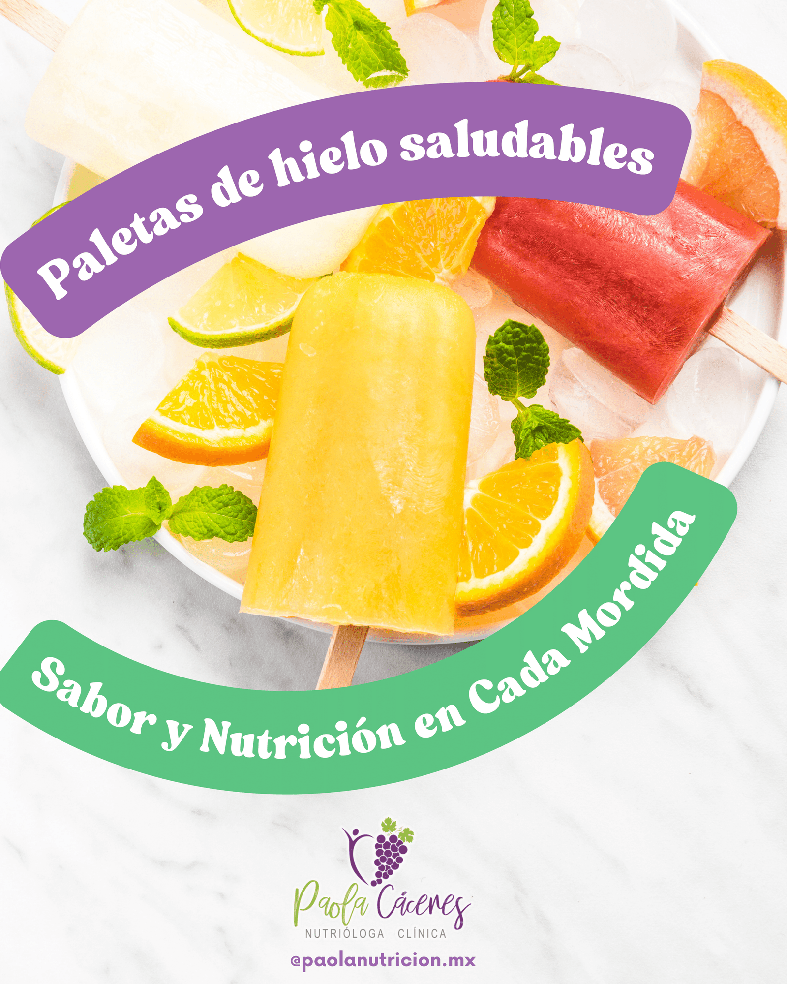 Paletas de hielo saludables
