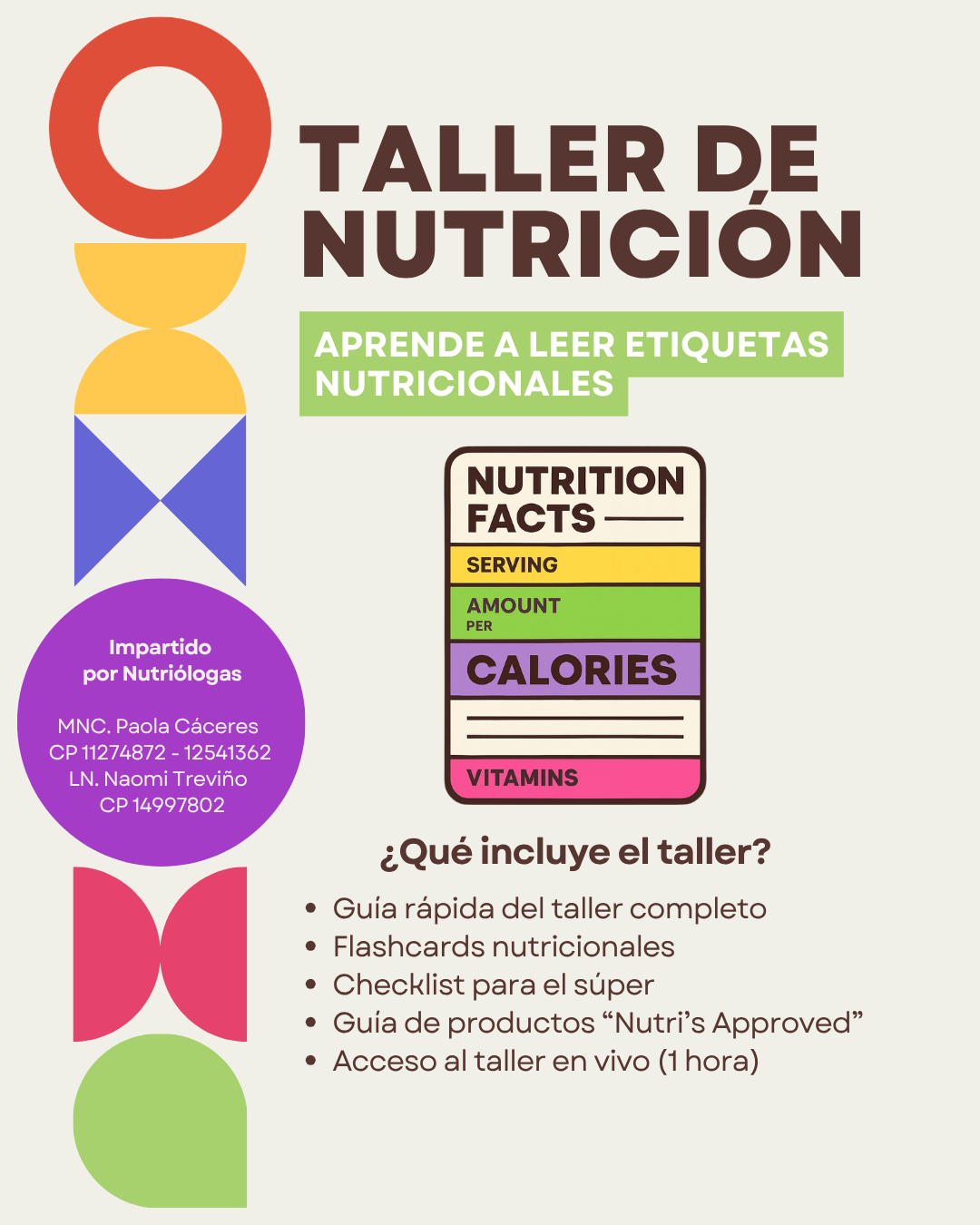 Taller en línea: Aprende a leer etiquetas nutricionales - Image 2